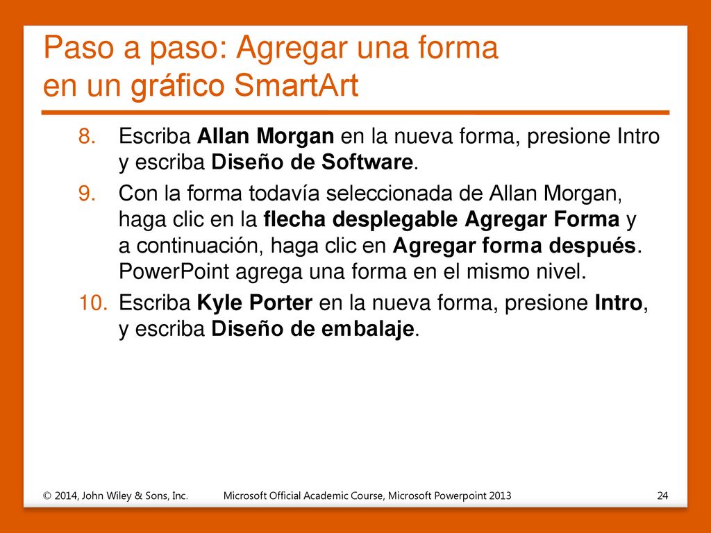 Paso a paso: Agregar una forma en un gráfico SmartArt