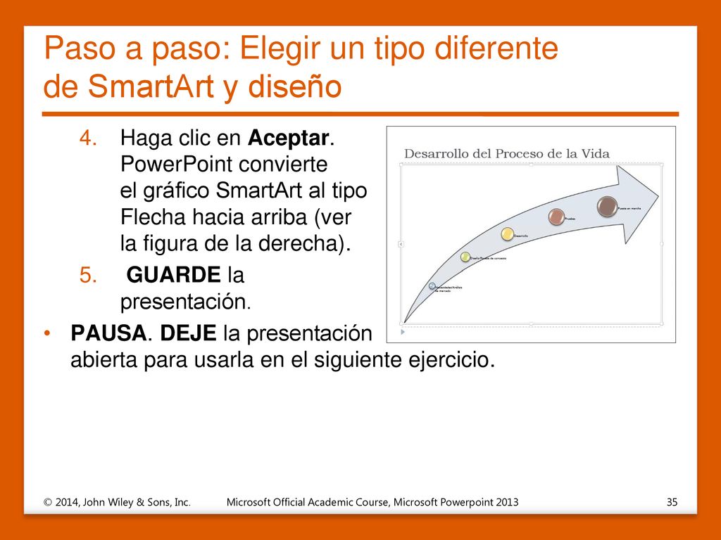 Paso a paso: Elegir un tipo diferente de SmartArt y diseño