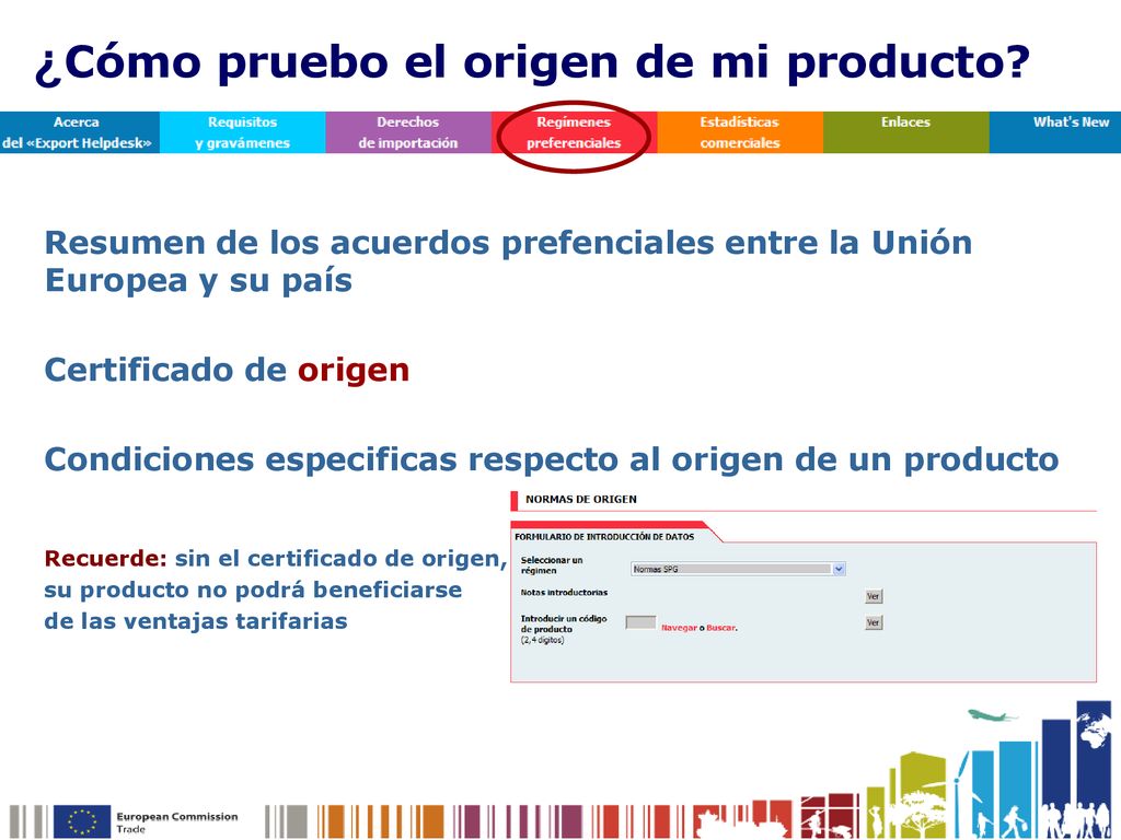 ¿Cómo pruebo el origen de mi producto