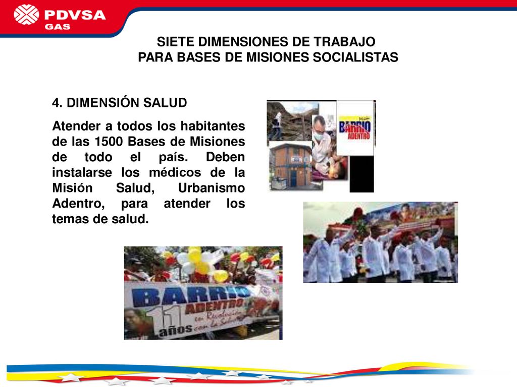 SIETE DIMENSIONES DE TRABAJO PARA BASES DE MISIONES SOCIALISTAS