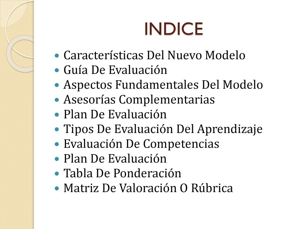 MODELO DE EVALUACIÓN DEL APRENDIZAJE - ppt descargar