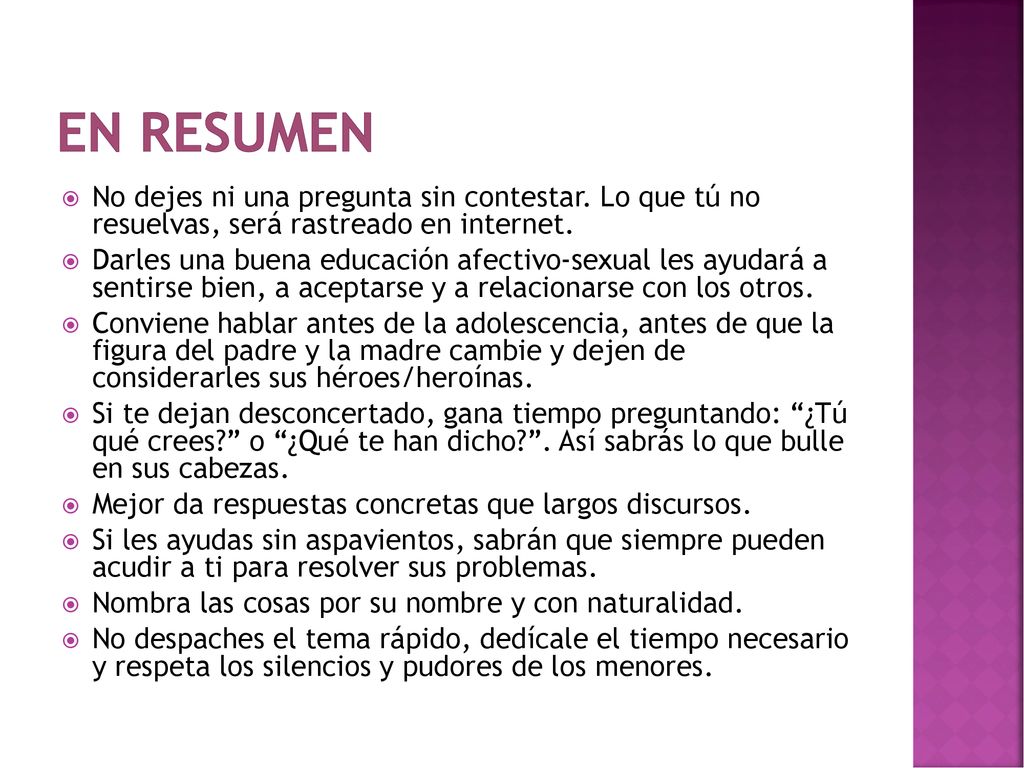 EN resumen No dejes ni una pregunta sin contestar. Lo que tú no resuelvas, será rastreado en internet.