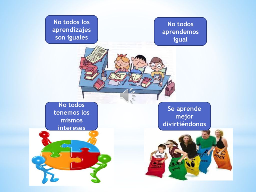 No todos los aprendizajes son iguales No todos aprendemos igual