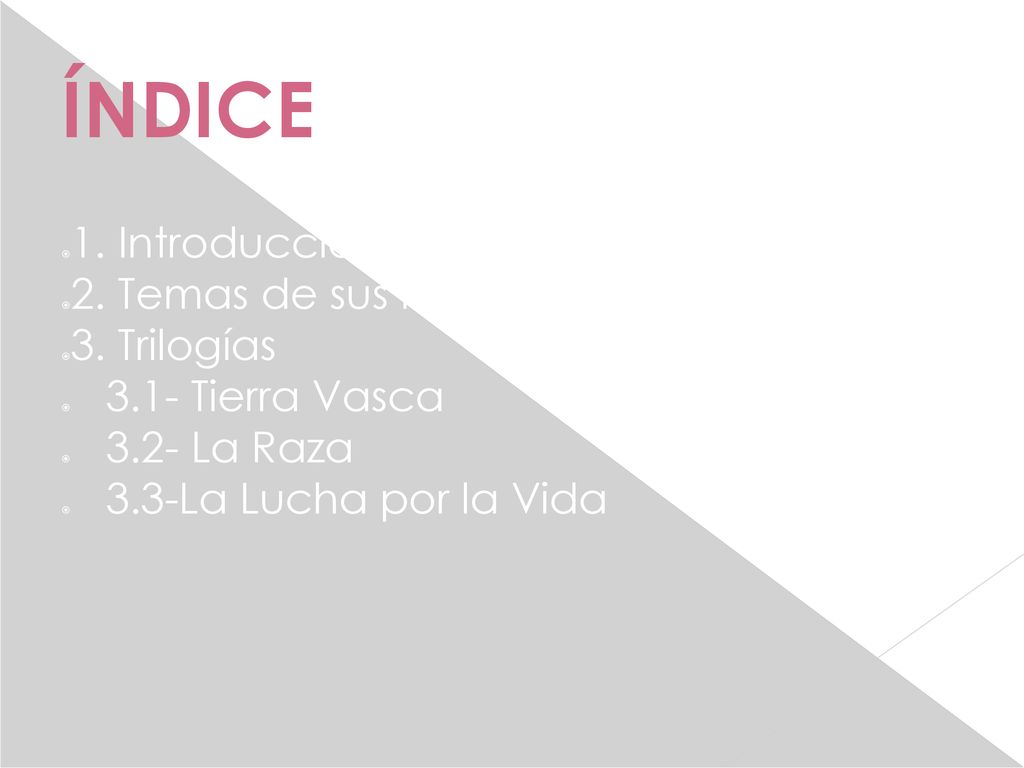 ÍNDICE 1. Introducción 2. Temas de sus novelas 3. Trilogías