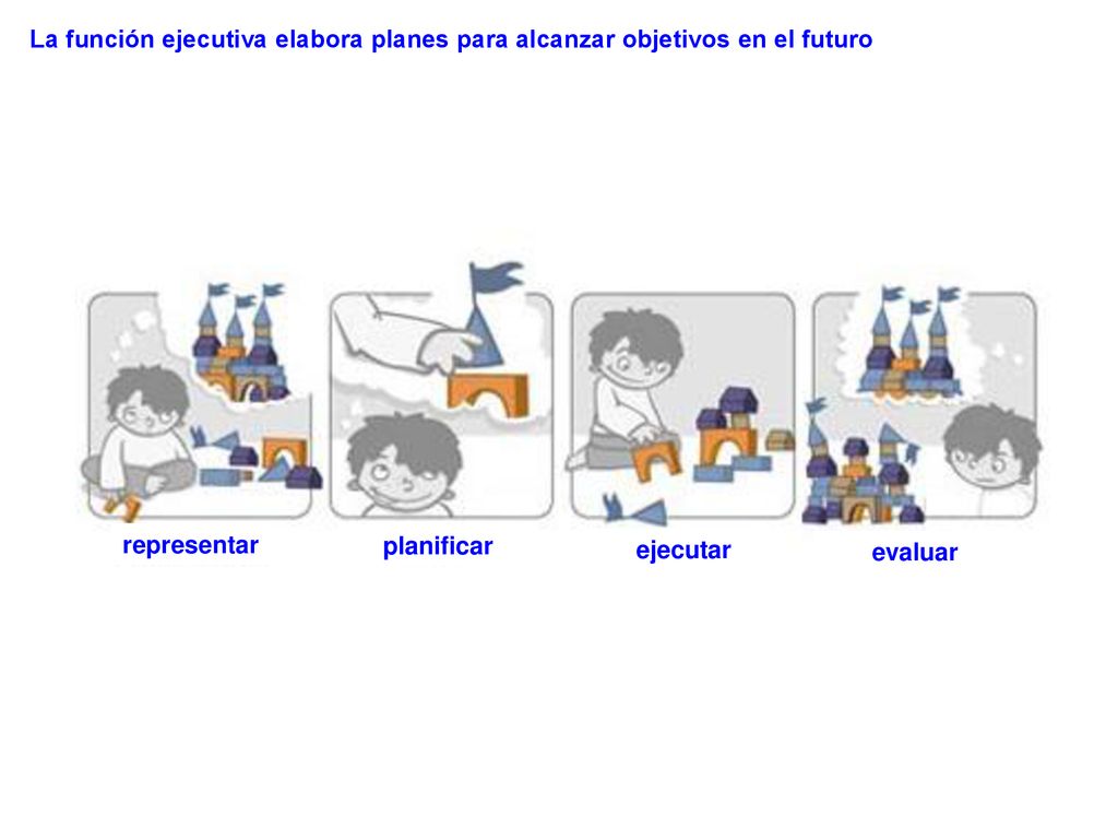 La función ejecutiva elabora planes para alcanzar objetivos en el futuro