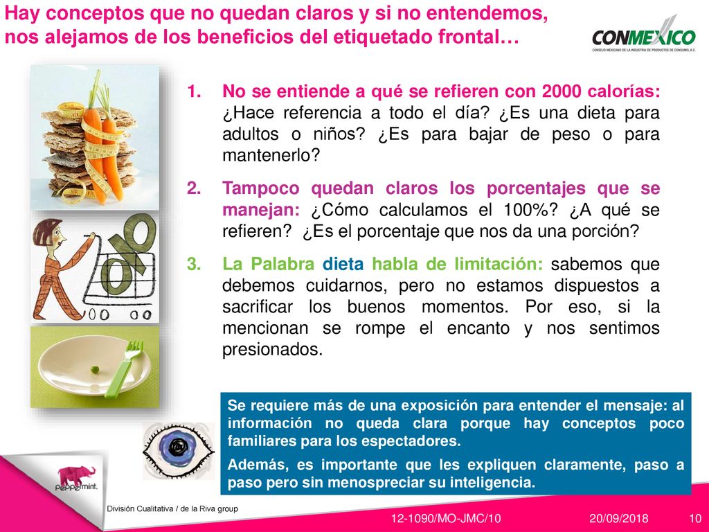 Hay conceptos que no quedan claros y si no entendemos, nos alejamos de los beneficios del etiquetado frontal…