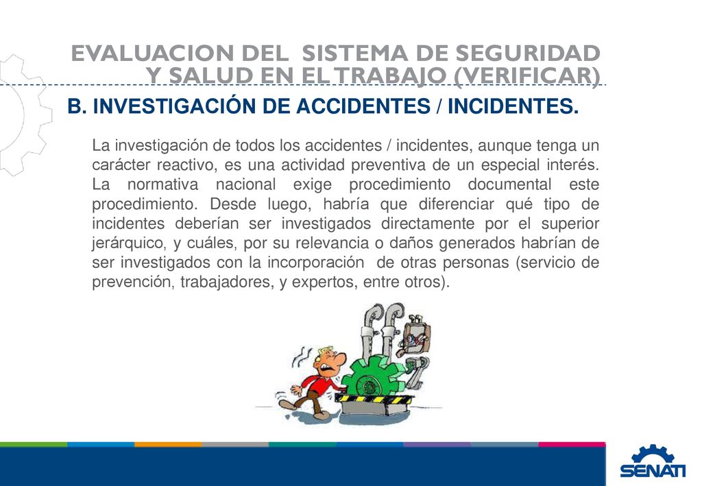 EVALUACION DEL SISTEMA DE SEGURIDAD Y SALUD EN EL TRABAJO (VERIFICAR)