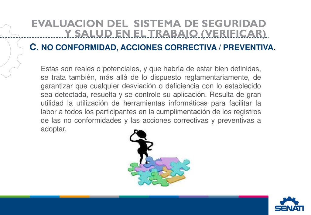 EVALUACION DEL SISTEMA DE SEGURIDAD Y SALUD EN EL TRABAJO (VERIFICAR)