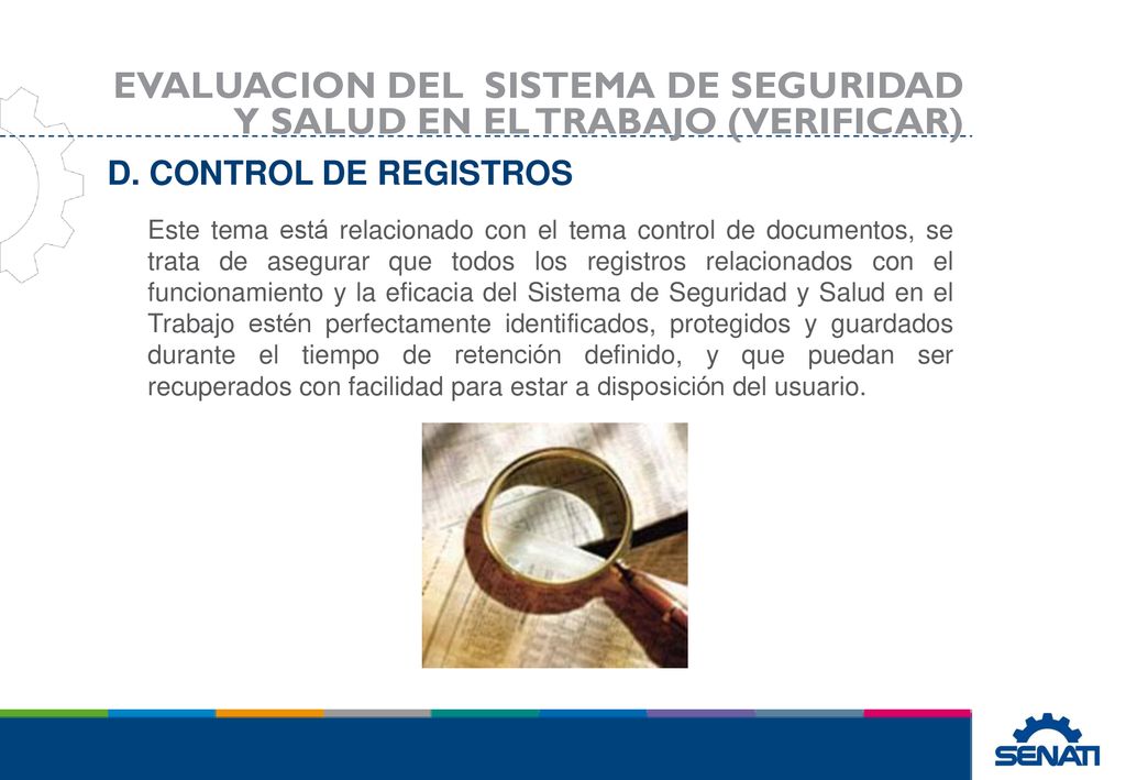 EVALUACION DEL SISTEMA DE SEGURIDAD Y SALUD EN EL TRABAJO (VERIFICAR)