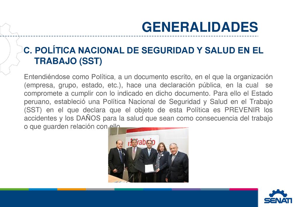 C. POLÍTICA NACIONAL DE SEGURIDAD Y SALUD EN EL TRABAJO (SST)