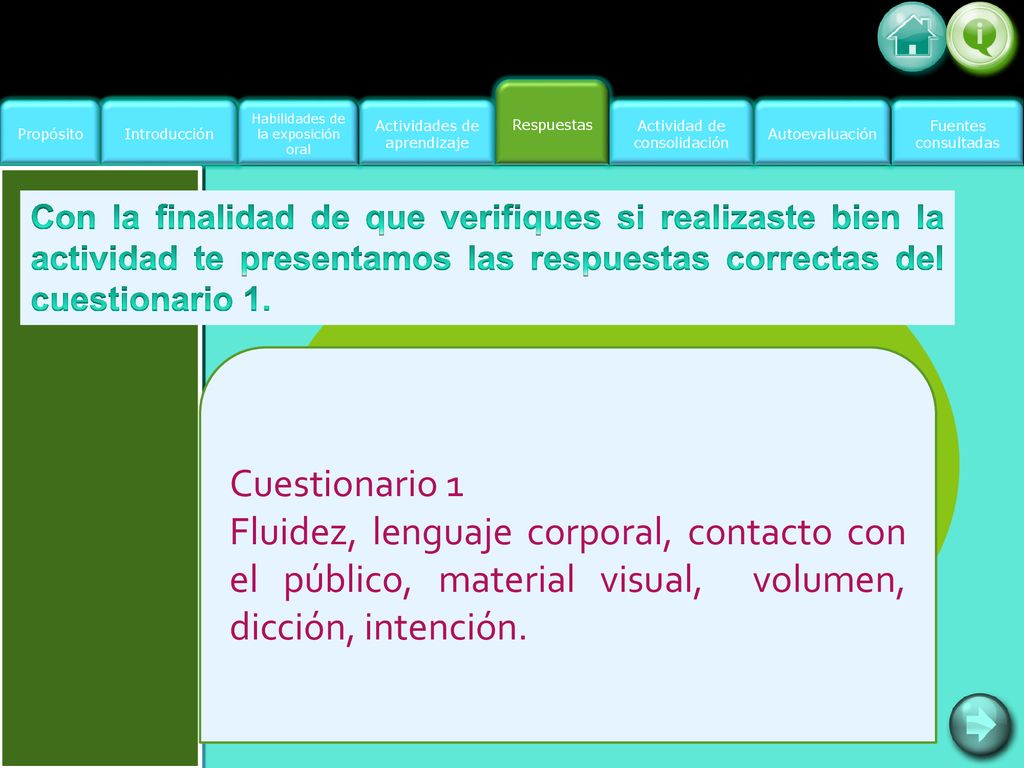 Propósito Introducción. Actividad de consolidación. Fuentes. consultadas. Actividades de aprendizaje.