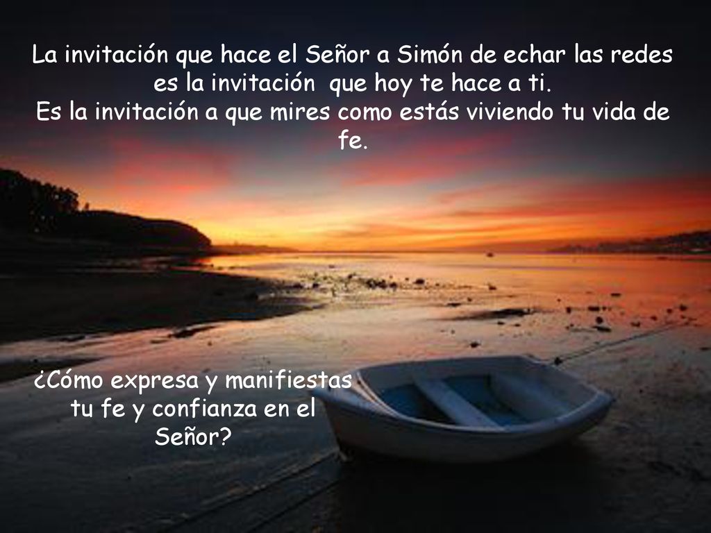 ¿Cómo expresa y manifiestas tu fe y confianza en el Señor