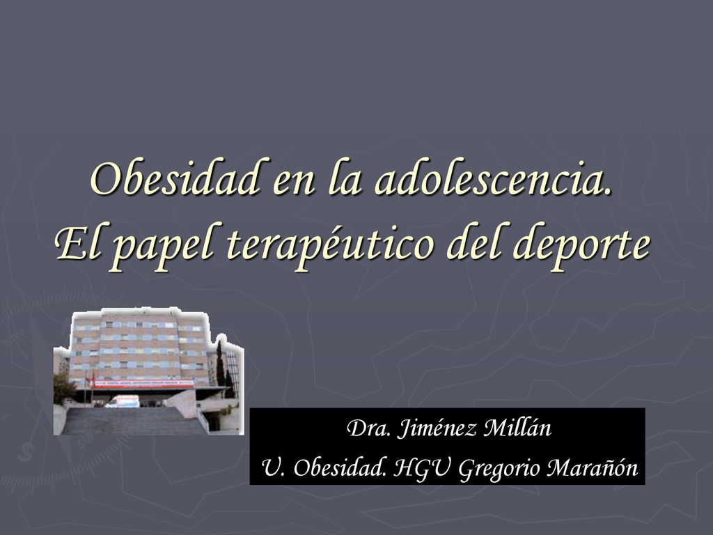 Obesidad en la adolescencia. El papel terapéutico del deporte