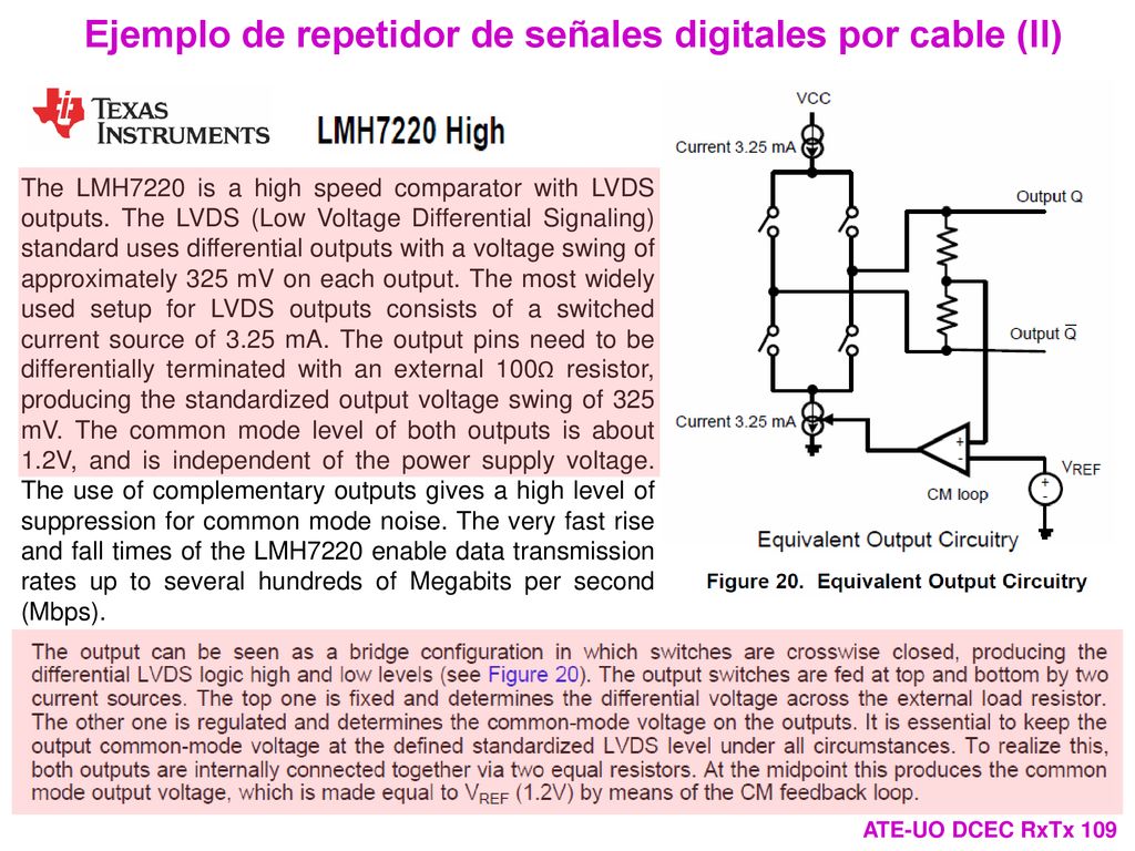Ejemplo de repetidor de señales digitales por cable (II)