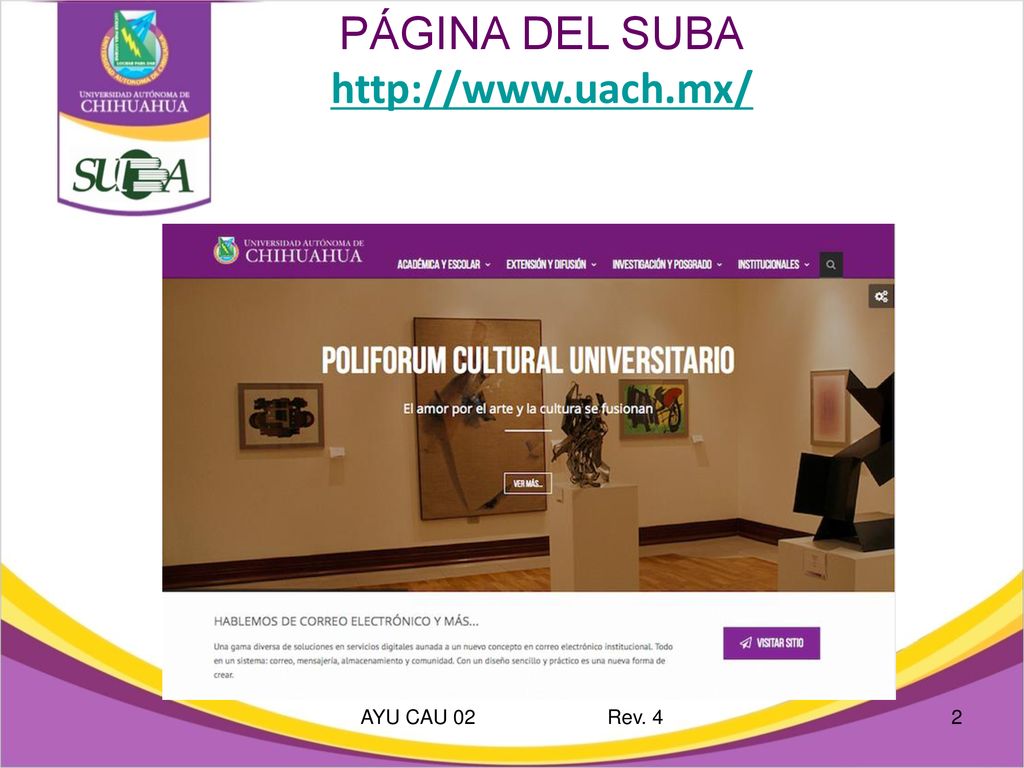 PÁGINA DEL SUBA   AYU CAU 02 Rev. 4