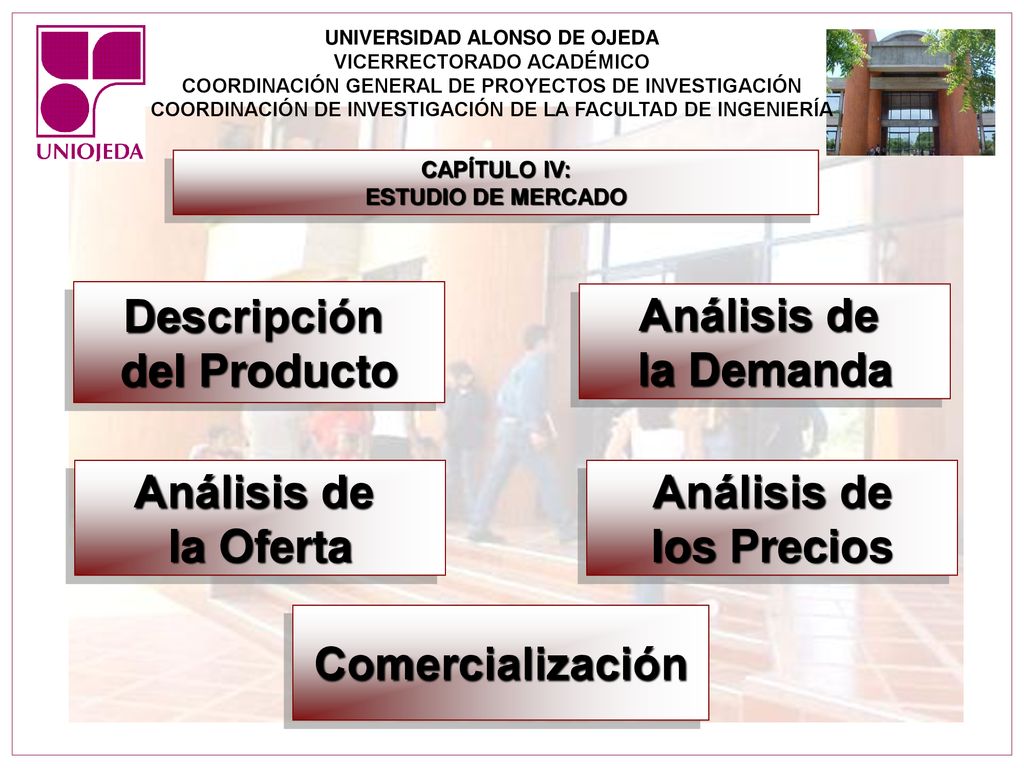 Descripción del Producto Análisis de la Demanda Análisis de la Oferta