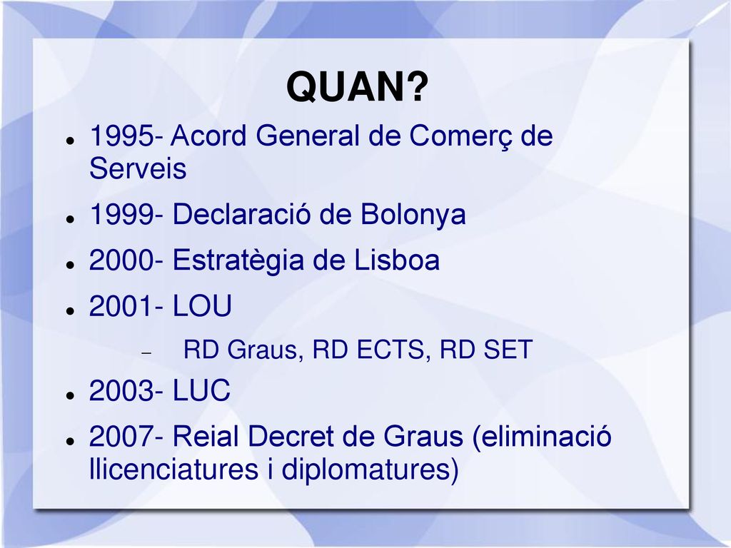 QUAN Acord General de Comerç de Serveis
