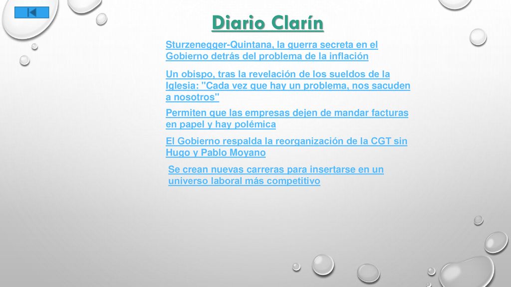 Diario Clarín Sturzenegger-Quintana, la guerra secreta en el Gobierno detrás del problema de la inflación.