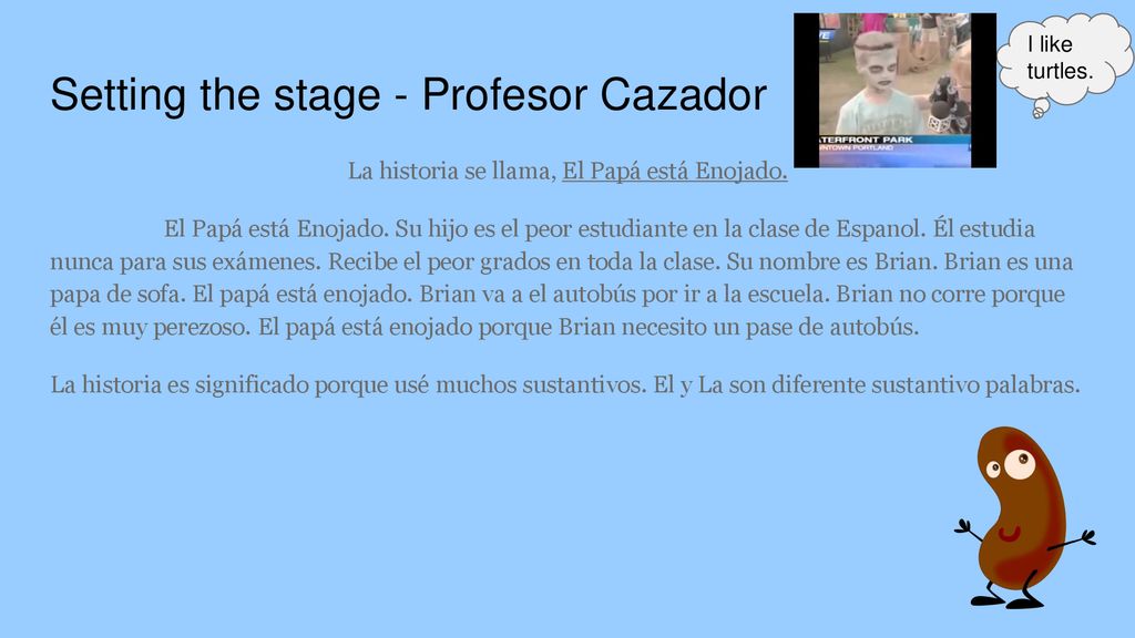 Setting the stage - Profesor Cazador