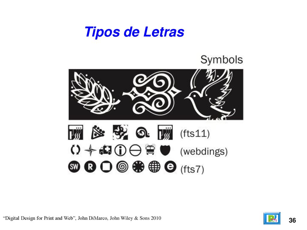 Tipos de Letras Digital Design for Print and Web , John DiMarco, John Wiley & Sons
