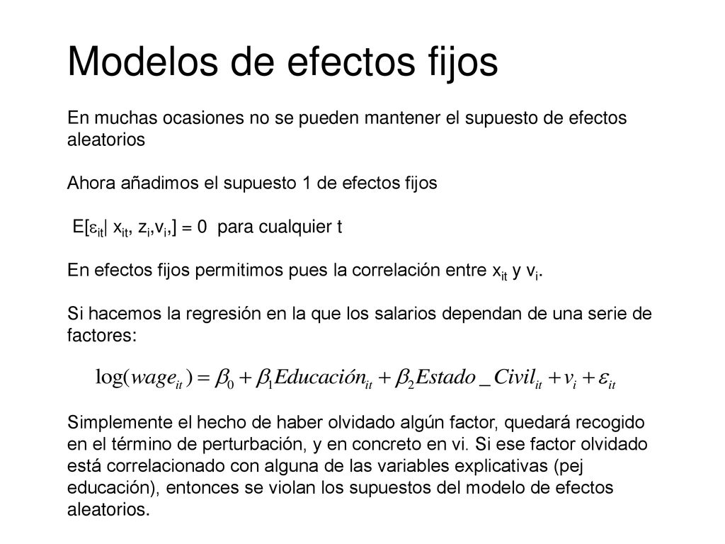 Datos de panel con Stata - ppt descargar