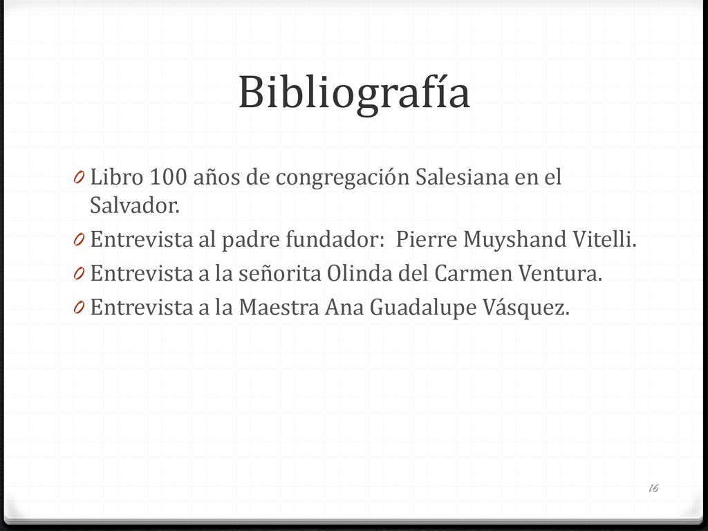 Bibliografía Libro 100 años de congregación Salesiana en el Salvador.