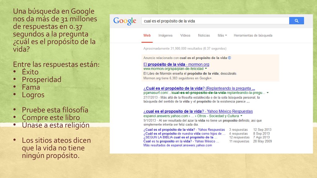 Una búsqueda en Google nos da más de 31 millones de respuestas en 0