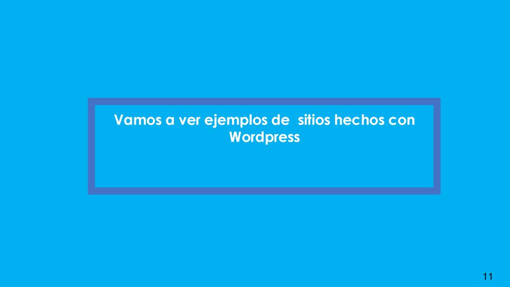 Vamos a ver ejemplos de sitios hechos con Wordpress