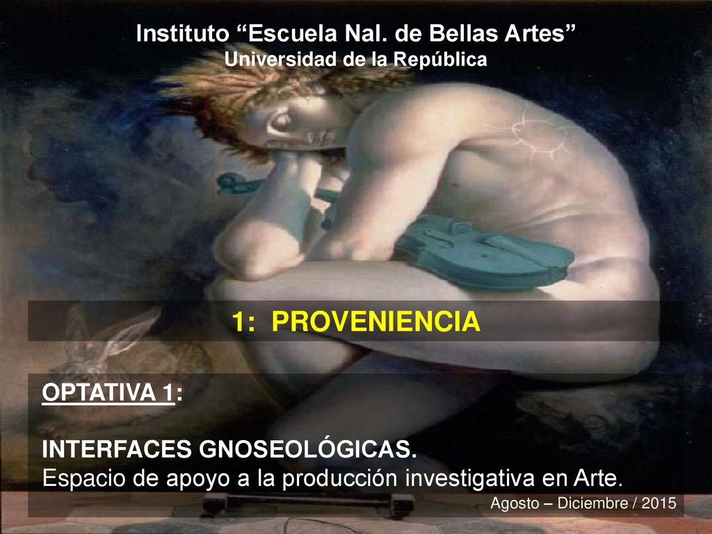 Instituto Escuela Nal. de Bellas Artes Universidad de la República