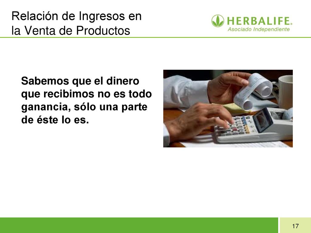 Relación de Ingresos en la Venta de Productos