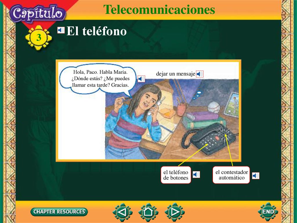 Telecomunicaciones El teléfono dejar un mensaje el teléfono de botones