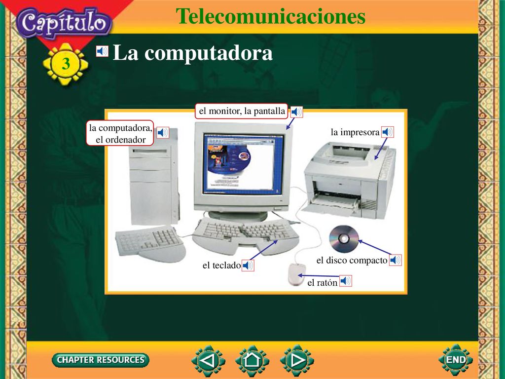 Telecomunicaciones La computadora el monitor, la pantalla