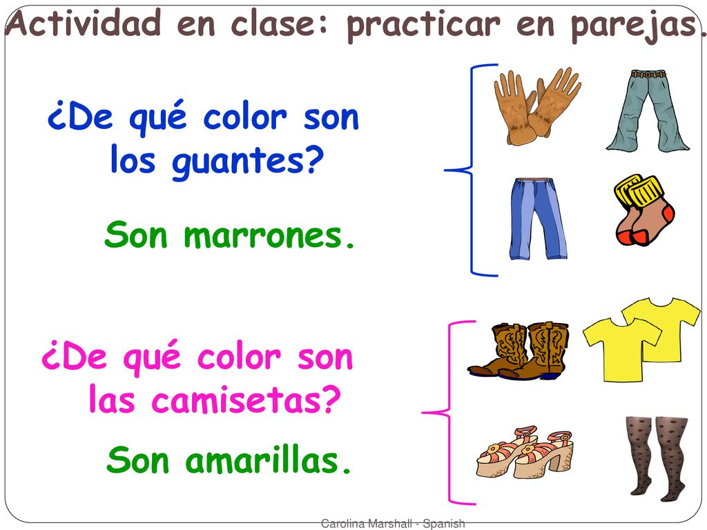 ¿De qué color son los guantes
