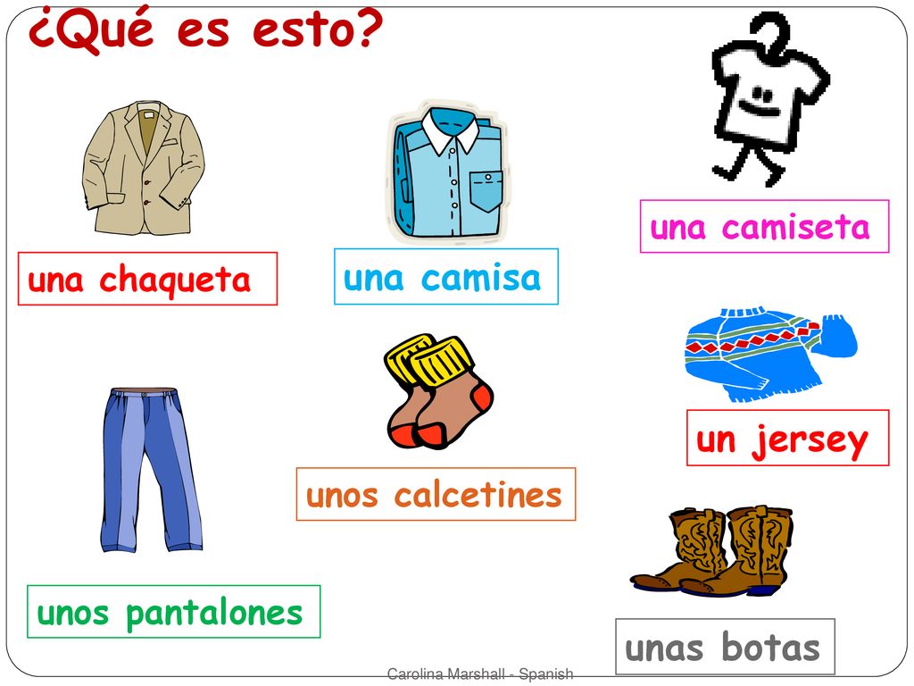 ¿Qué es esto una camisa un jersey unas botas una camiseta