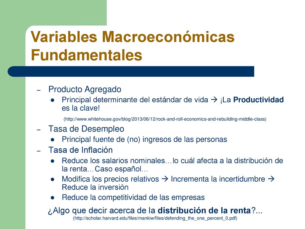 ¿Algo que decir acerca de la distribución de la renta ...