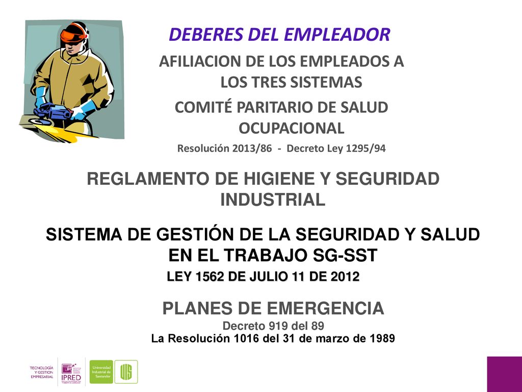 DEBERES DEL EMPLEADOR AFILIACION DE LOS EMPLEADOS A LOS TRES SISTEMAS