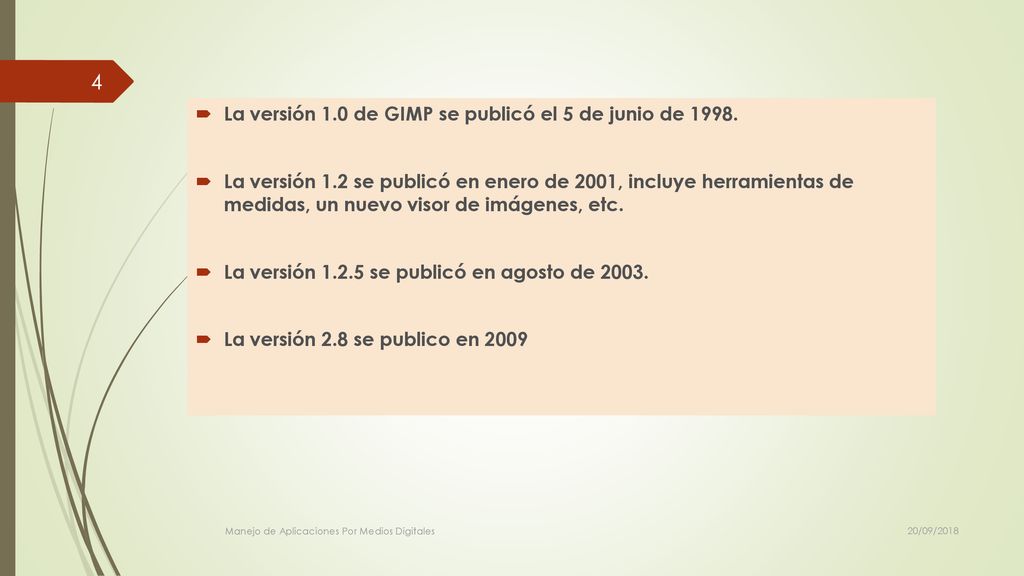 La versión 1.0 de GIMP se publicó el 5 de junio de