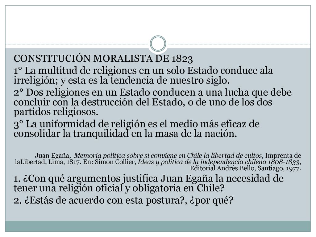 CONSTITUCIÓN MORALISTA DE 1823