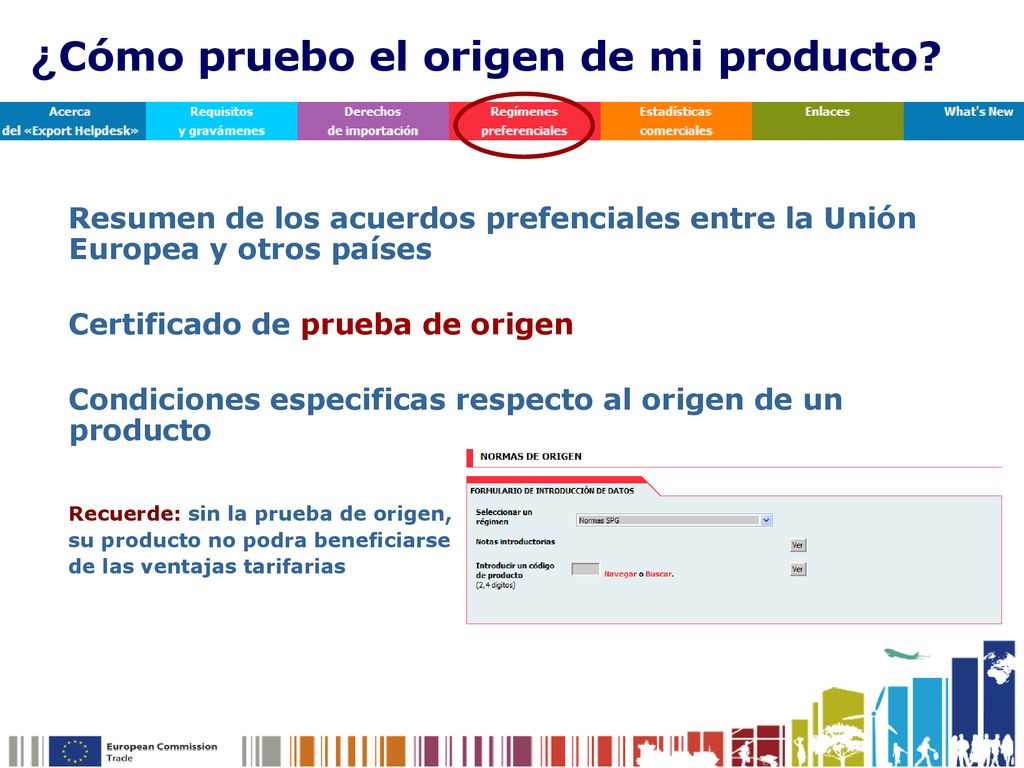 ¿Cómo pruebo el origen de mi producto