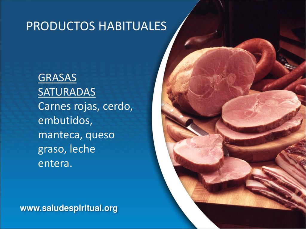 PRODUCTOS HABITUALES GRASAS SATURADAS