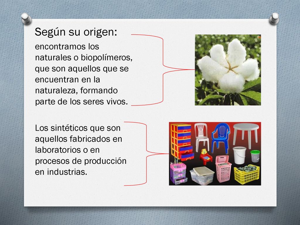 Según su origen: encontramos los naturales o biopolímeros, que son aquellos que se encuentran en la naturaleza, formando parte de los seres vivos.