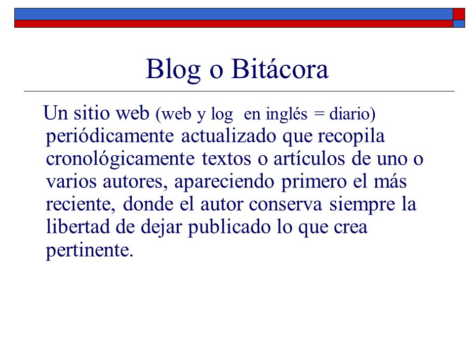 Blog o Bitácora