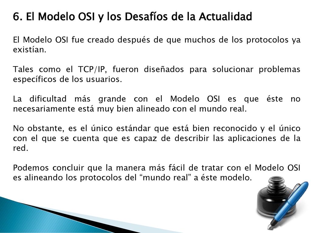 6. El Modelo OSI y los Desafíos de la Actualidad