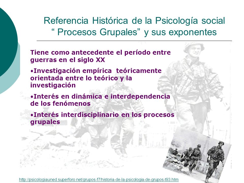 Referencia Histórica de la Psicología social Procesos Grupales y sus exponentes