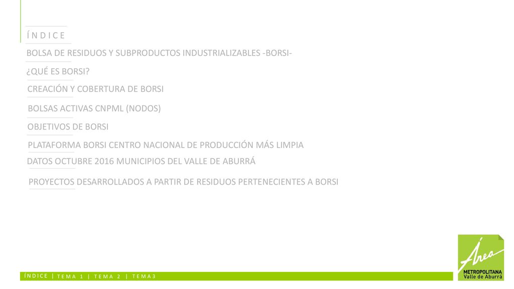 BOLSA DE RESIDUOS Y SUBPRODUCTOS INDUSTRIALIZABLES -BORSI-