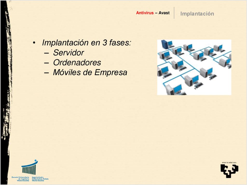 Implantación en 3 fases: Servidor Ordenadores Móviles de Empresa