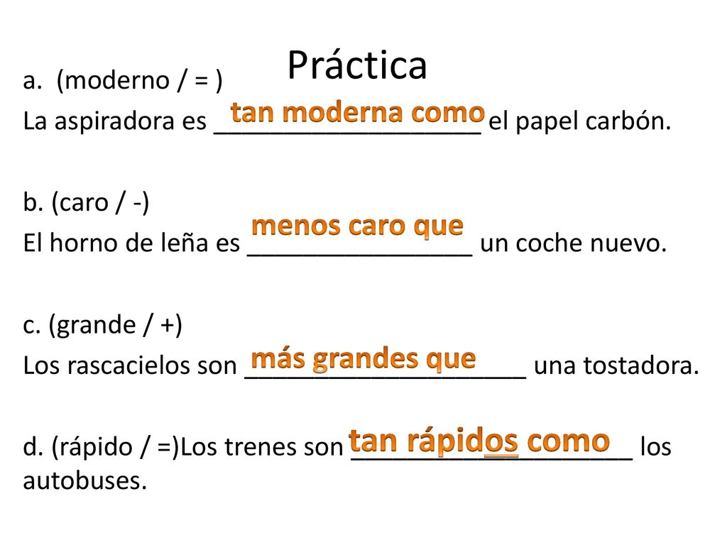 Práctica tan rápidos como tan moderna como menos caro que