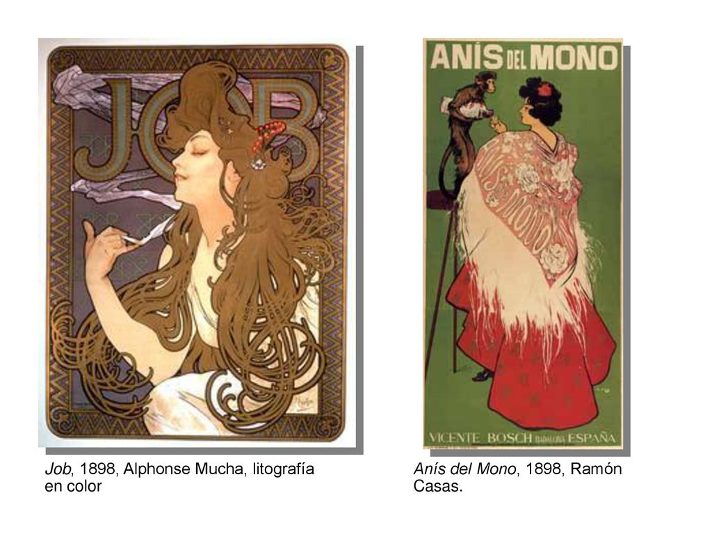 Job, 1898, Alphonse Mucha, litografía en color