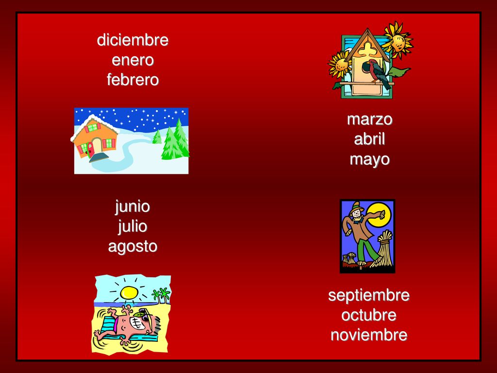marzo abril mayo diciembre enero febrero junio julio agosto septiembre octubre noviembre