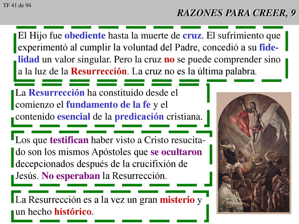 El Hijo fue obediente hasta la muerte de cruz. El sufrimiento que
